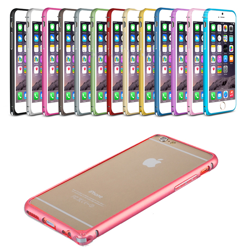 iPhone 6 4,7 inç Metal Bumper Çerçeve Kılıf Pembe&hellip;