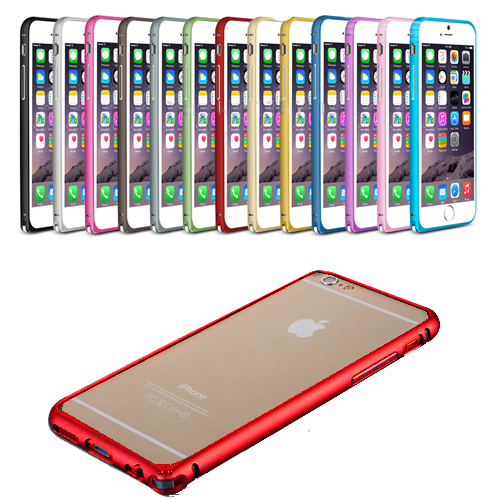 iPhone 6 4,7 inç Metal Bumper Çerçeve Kılıf Kırmızı&hellip;