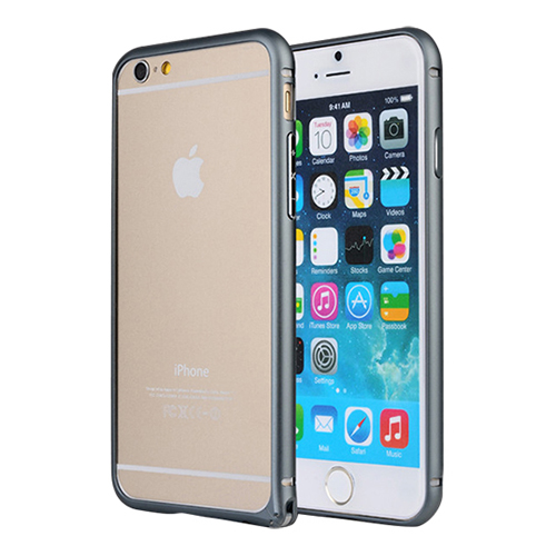 iPhone 6 Plus 5,5 inç Metal Bumper Çerçeve Kılıf Siyah&hellip;