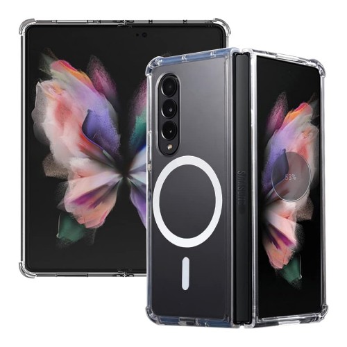 Samsung Galaxy Z Fold3 Kılıf Magsafe Özellikli Şeffaf Silikon Kapak&hellip;