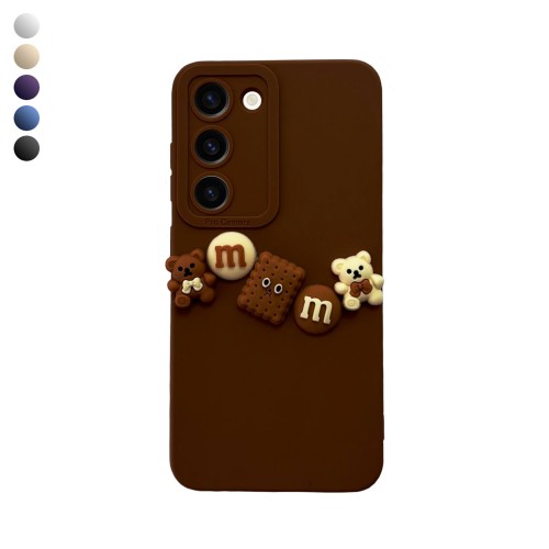 Samsung Galaxy S23 Kılıf 3D M Bear Kamera Korumalı Silikon Kapak&hellip;