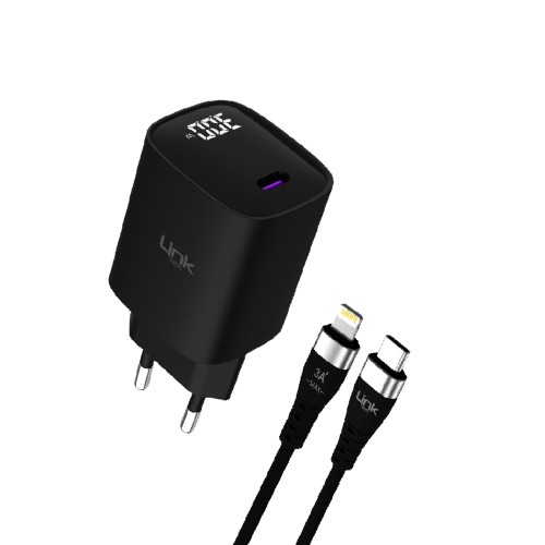 LinkTech G848 Premium 30W QC4.0 GaN Lightning Kablolu Şarj Aleti Set&hellip;