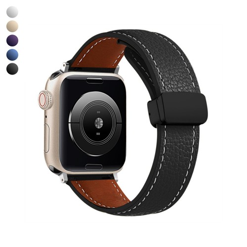 Apple Watch 38-40-41 mm Uyumlu KR414 Daks Seri Deri Kordon&hellip;