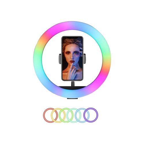 Soft Ring Light MJ30 12" 30cm RGB LED Halka Işık Tripodlu Selfie I�&hellip;