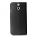 HTC One E8 VILI Cüzdanlı ve Standlı Kılıf Siyah