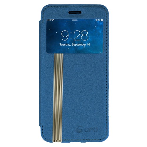 Samsung G900 S5 Yan Kapaklı Standlı UFO Kılıf Mavi&hellip;