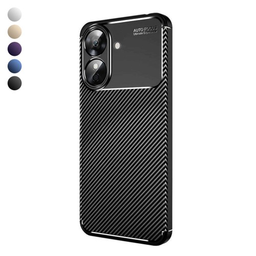 Realme Note 60 Kılıf Focus Carbon Desen Silikon Arka Kapak&hellip;
