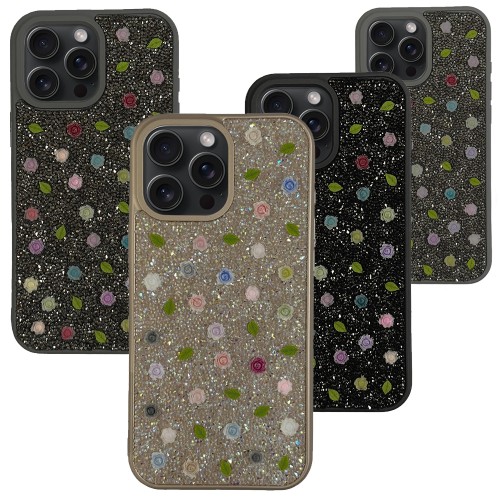 iPhone 15 Pro Max Kılıf EPR-45 Taşlı Gül Silikon Kapak&hellip;
