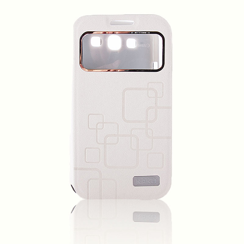 Samsung S3 I9300 KakuSiga Yan Kapaklı Kılıf Beyaz&hellip;