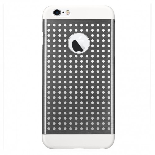 iPhone 6 Plus Metal Delikli Arka Kapak Siyah&hellip;