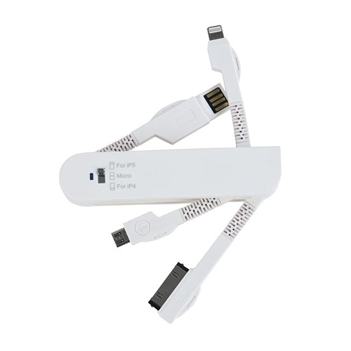 Micro USB - iPhone 4 Lightning USB Data Kablo İsveç Çakısı Modeli Bey&hellip;