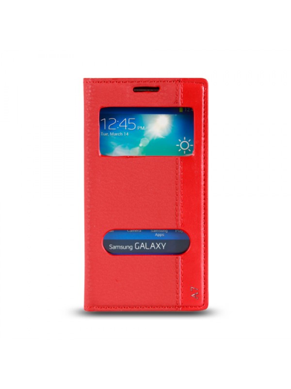 Samsung Galaxy A7 (A700) Gizli Mıknatıslı Pencereli Magnum Kılıf Kır&hellip;