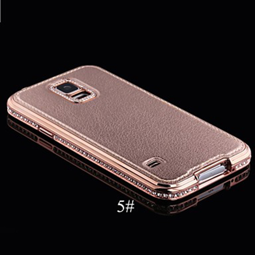 Shengo S5 G900 Taşlı Arka Kapak ve Bumper Diamond Series Rose Gold&hellip;