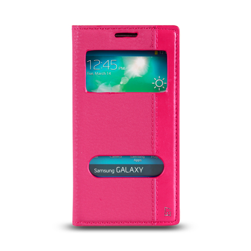 Samsung Galaxy E7 (E700) Gizli Mıknatıslı Pencereli Magnum Kılıf Pemb&hellip;