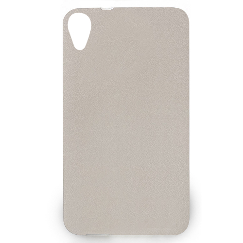 HTC Desire 820 Kılıf Deri Dokulu Arka Kapak Beyaz&hellip;