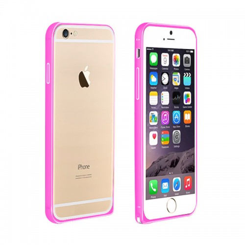 iPhone 6 Plus Bumper TPU Arka Kapaklı Pembe&hellip;