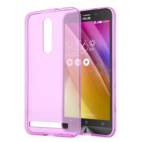 Asus Zenfone 2 Kılıf Soft Silikon Şeffaf/Pembe Kapak&hellip;