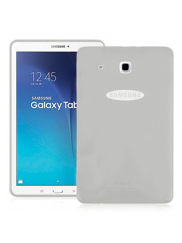 Samsung Galaxy Tab E T560 9.6" Kılıf Şeffaf-Siyah Silikon Arka Kap&hellip;
