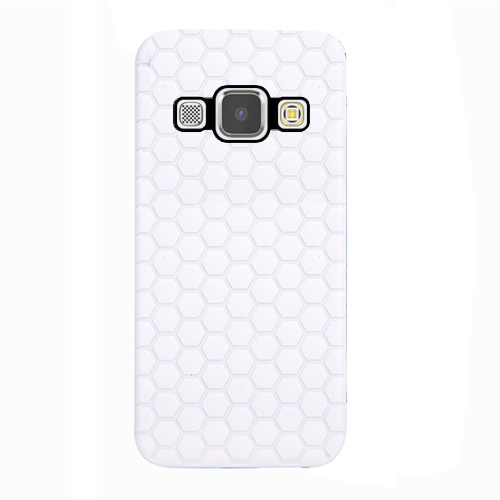 FitCase Samsung Galaxy A8 (A800) TPU Beehive Serisi Arka Kapak Beyaz&hellip;