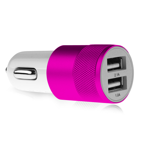 NoTech Metal Uçlu Araç Şarj Aleti (Başlık) 2.1A Pembe&hellip;