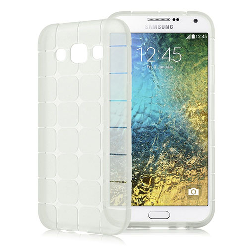 FitCase Samsung Galaxy E5 (E500) Plaid Silikon Arka Kapak Şeffaf&hellip;