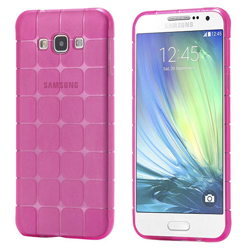 FitCase Samsung Galaxy A7 (A700) Plaid Silikon Arka Kapak Pembe&hellip;