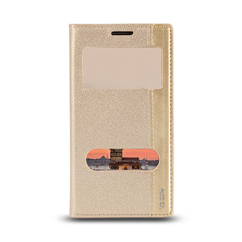 Vestel Venus V3 5570 - Gizli Mıknatıslı Pencereli Magnum Kılıf Gold&hellip;