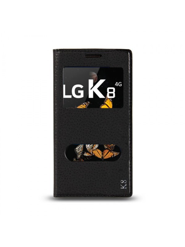LG K8 K350 Gizli Mıknatıslı Pencereli Magnum Kılıf Siyah&hellip;