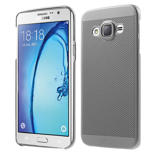 Samsung Galaxy On7 (G600) Loopee Point Sert Arka Kapak Silver&hellip;