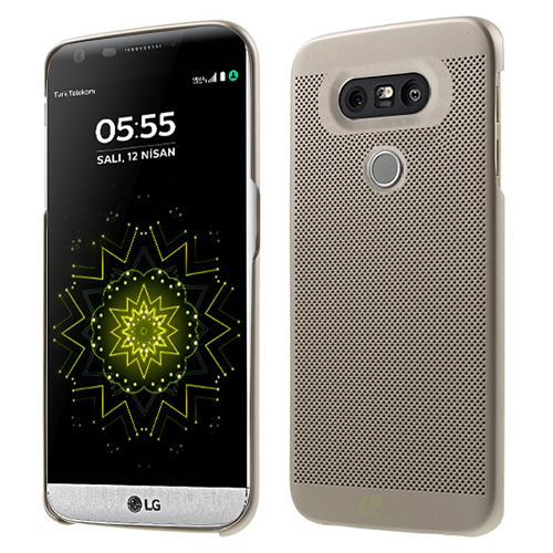 LG G5 Kılıf Loopee Point Sert Arka Kapak Gold&hellip;