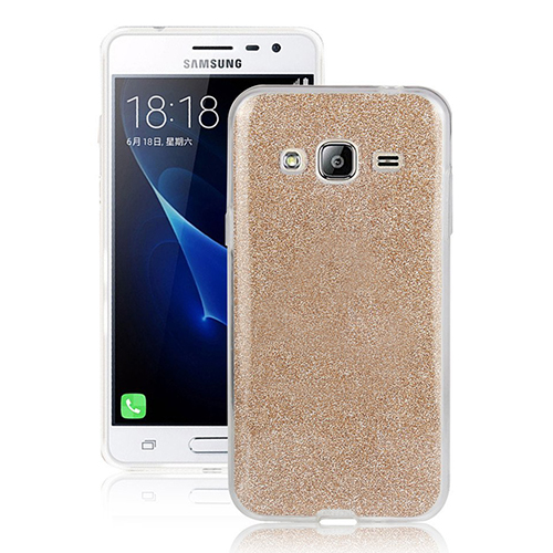 FitCase Samsung Galaxy J2 2016 (J210) Simli Arka Kapak Gold&hellip;