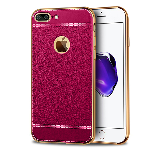 FitCase Laser Elegant iPhone 7-8 Plus Silikon Arka Kapak Pembe&hellip;