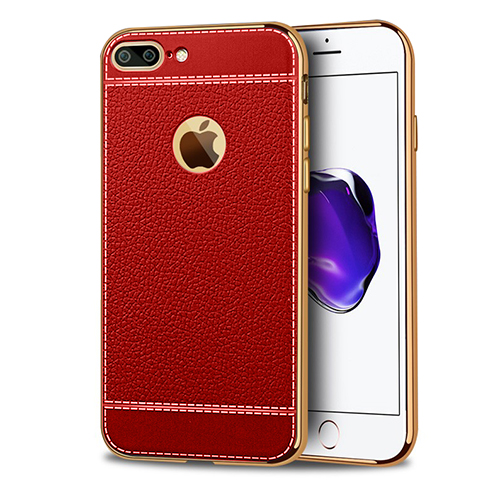 FitCase Laser Elegant iPhone 7-8 Plus Silikon Arka Kapak Kırmızı&hellip;