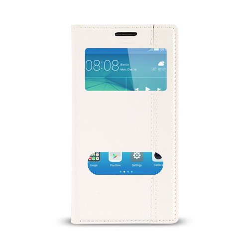 Huawei GT3 Gizli Mıknatıslı Pencereli Magnum Kılıf Beyaz&hellip;