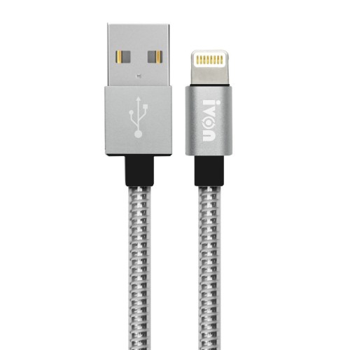 NoTech Lightning Zinc Alloy Metal Dayanıklı 2.4A USB Kablo Gri&hellip;