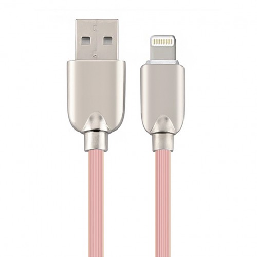 NoTech Lightning Non-Slip 2.4A Hızlı Şarj ve Data Kablosu Pembe&hellip;