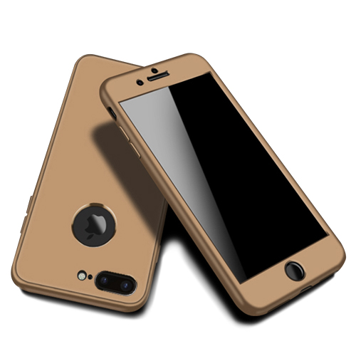 iPhone 7-8 Plus 360 Derece Slim Premium Silikon Kılıf Gold&hellip;