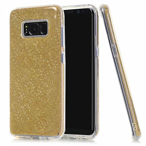 Samsung S8 Plus (G955) 3in1 Simli Silikon Arka Kapak Gold&hellip;