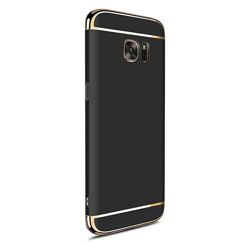 FitCase Samsung S7 EDGE (G935) Golden Frame Arka Kapak Siyah&hellip;