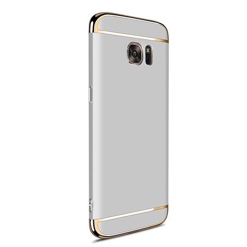 FitCase Samsung S7 EDGE (G935) Golden Frame Arka Kapak Gri&hellip;