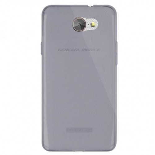 General Mobile GM 6 Kılıf Soft Silikon Şeffaf-Siyah Arka Kapak&hellip;