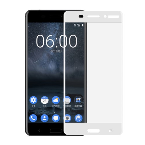 Bufalo Nokia 6 Kavisli 3D Cam Ekran Koruyucu Beyaz&hellip;