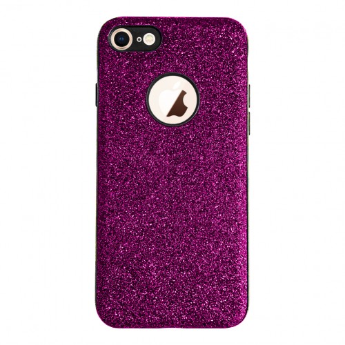 iPhone 7-8 360 Derece Slim Premium Simli  Silikon Kılıf Pembe&hellip;