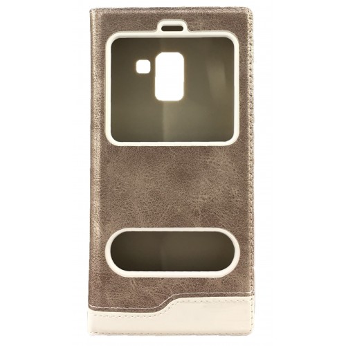 Samsung Galaxy A8 2018 (A530) Gizli Mıknatıslı Pencereli Magnum Kılıf&hellip;