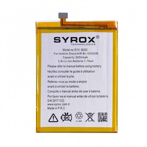 Syrox General Mobile Discovery Air Batarya 2050 mAh B203&hellip;