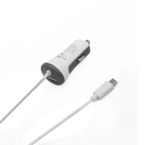 Syrox C26 Araç Şarj Aleti 3.4A Sabit Micro USB Kablo + USB Port Beyaz&hellip;