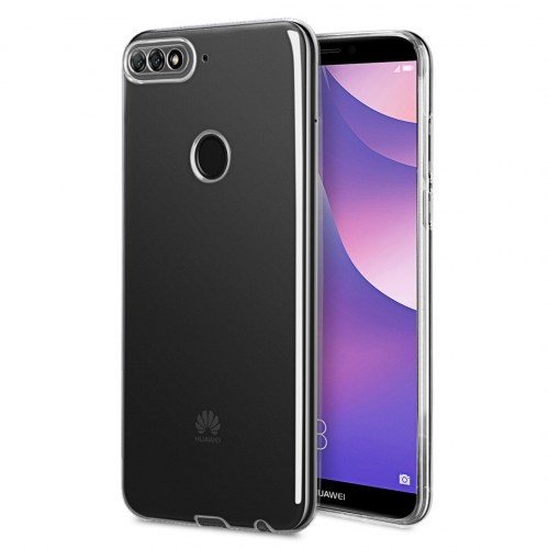 Huawei Y7 2018 Kılıf Toz Koruma Tıpalı Şeffaf Arka Kapak&hellip;