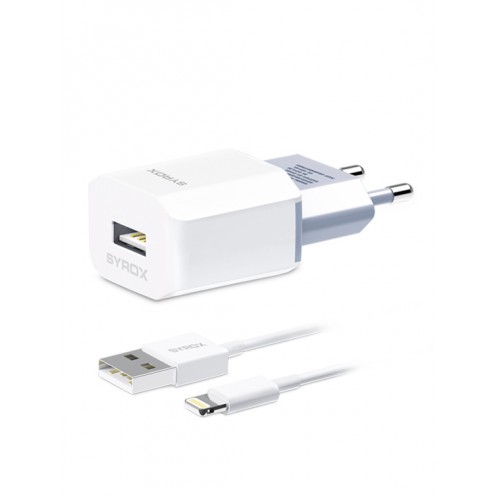 Syrox J46 Şarj Aleti ve Lightning Kablo Set 1.6A&hellip;