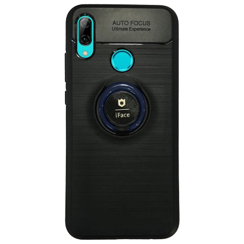 Huawei Y7 2019 - New iFace Yüzük Tutuculu Arka Kapak Halka-Lacivert&hellip;