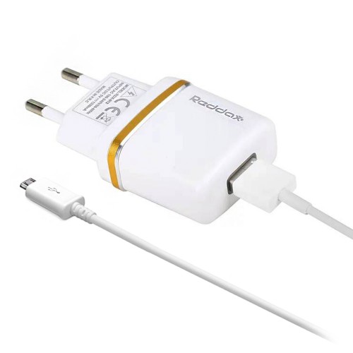 Reddax Micro USB Kablolu Seyahat Şarj Aleti 1.2A Beyaz&hellip;